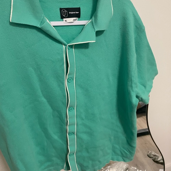 Original Use Teal Button-Up Shirt - Picture 1 of 9